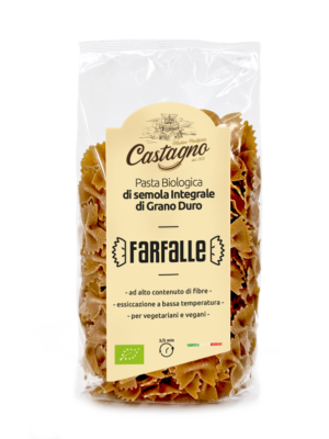 Farfalle di semola integrale di grano duro