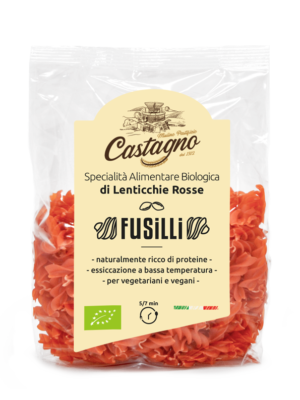 Fusilli di lenticchie rosse