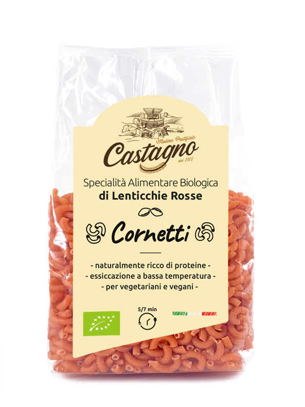 Cornetti di lenticchie rosse