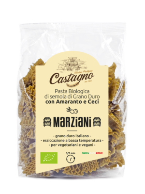 Marziani di semola di grano duro con amaranto e ceci