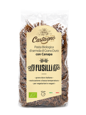 Fusilli di semola di grano duro con canapa
