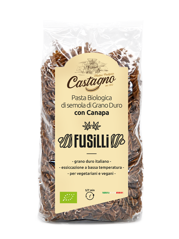 Fusilli di semola di grano duro con canapa