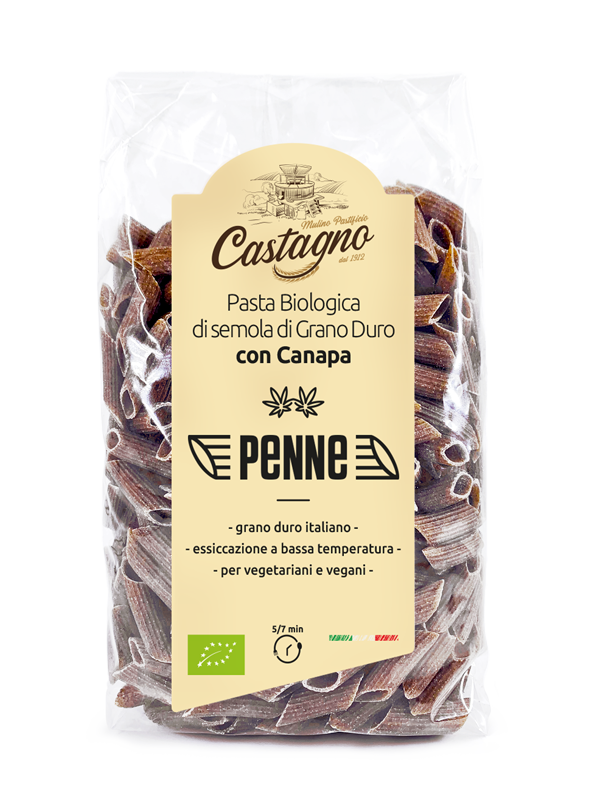 Penne di semola di grano duro con canapa