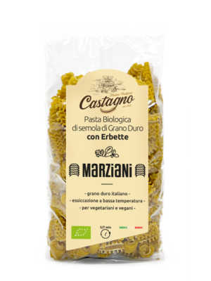 Marziani di semola di grano duro con erbette
