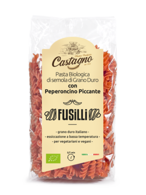 Fusilli di semola di grano duro con peperoncino piccante