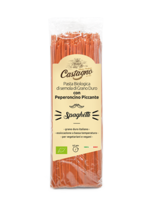 Spaghetti di semola di grano duro con peperoncino piccante