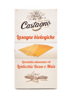 Lasagne di lenticchie rosse e mais